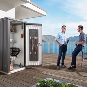 Værktøjsskur 90 cm mørkegrå