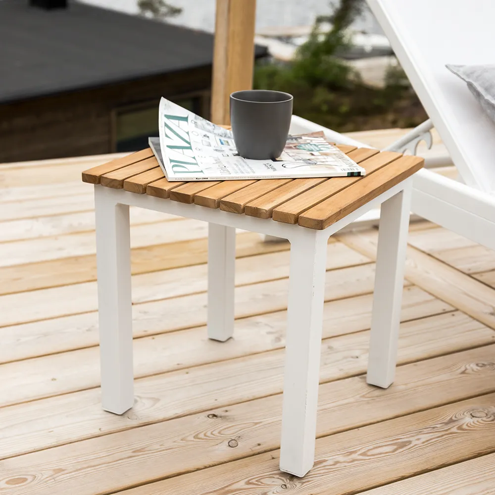 Mexico sidebord hvid/teak