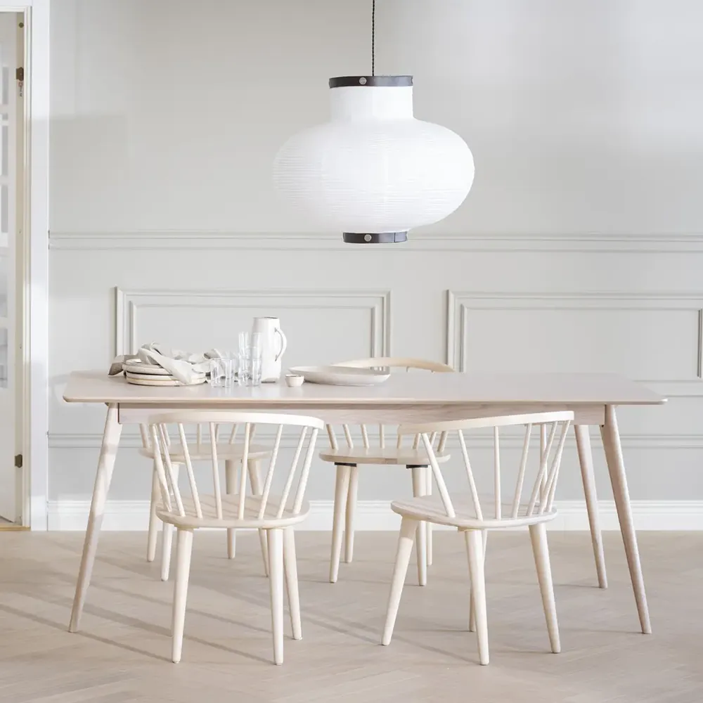 Yumi spisebord 190x90 cm hvidpigmenteret