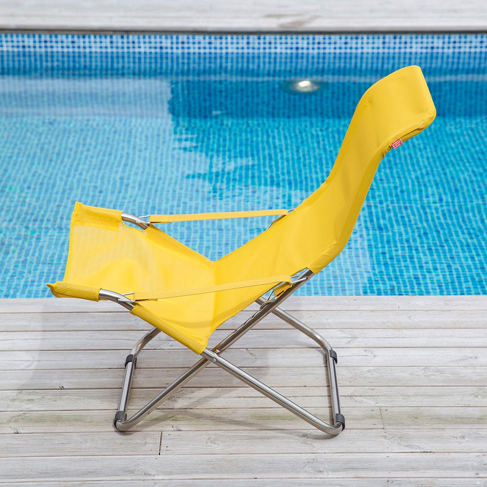 Fiesta hvilestol senape aluminium