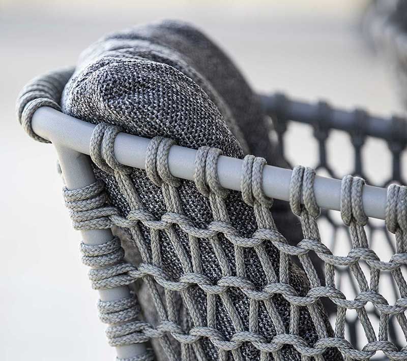 Ocean armlænsstol stabelbar Taupe