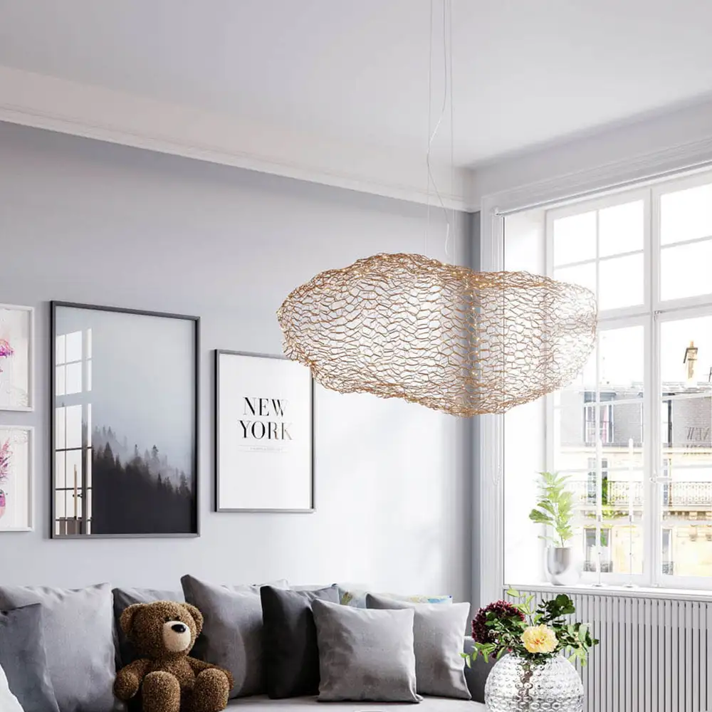 Hayden Loftlampe L76cm Guld 