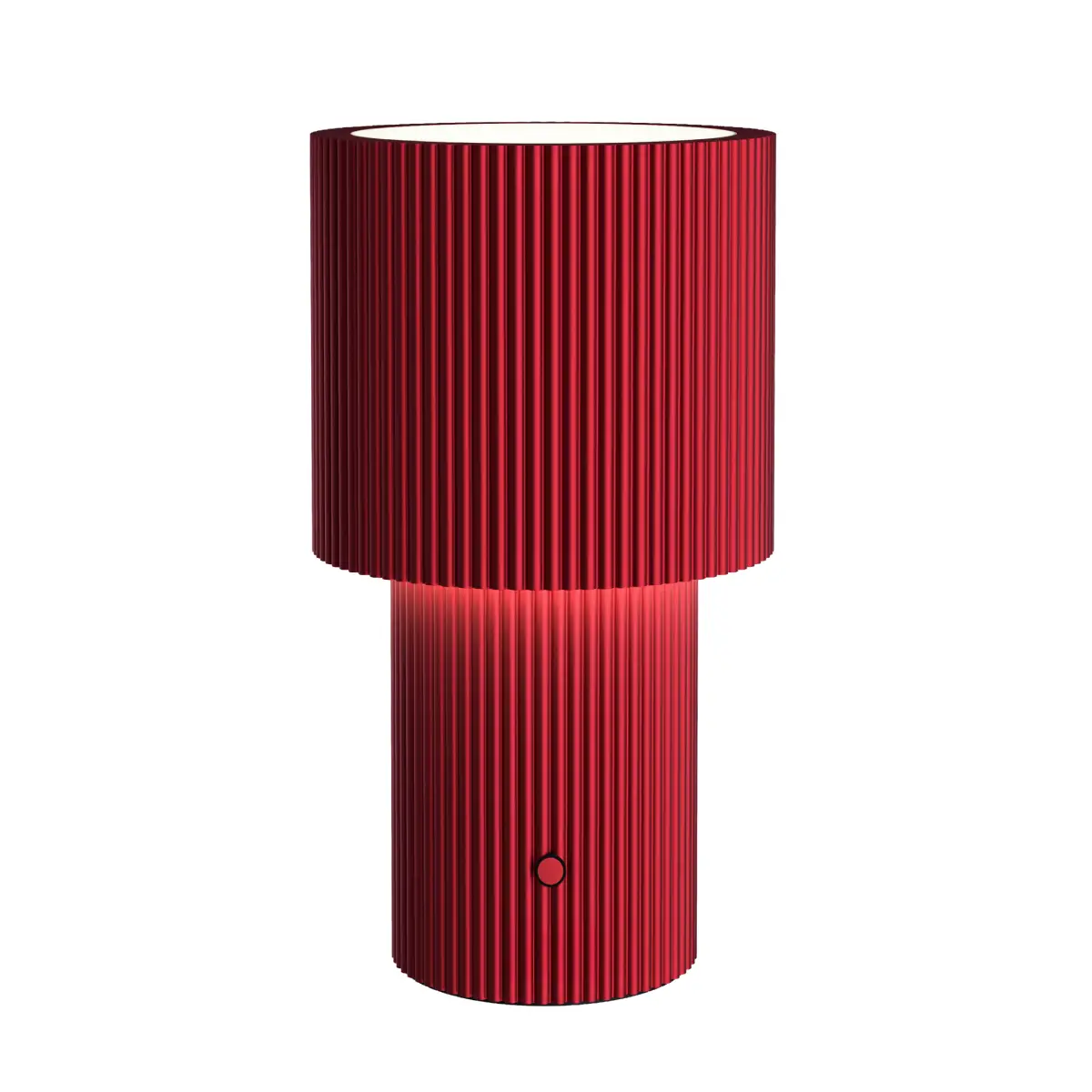 Iluma bærbar bordlampe Ø12,2 x H22,1 cm Metal Rød