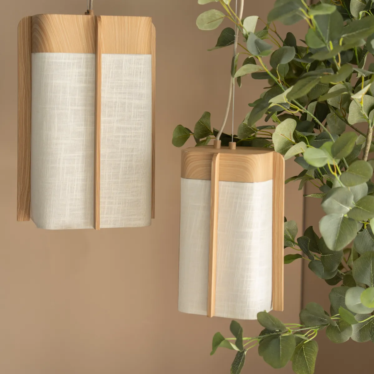 lamp Aterlier large pendel 27x27x40,5 cm natur