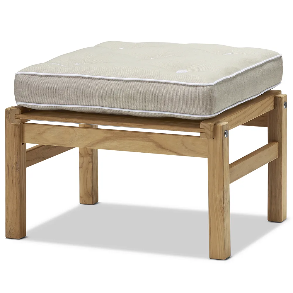 55x55cm skammel teak 