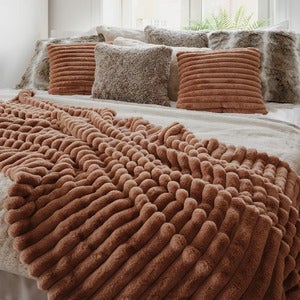 Stripy Plaid Cognac