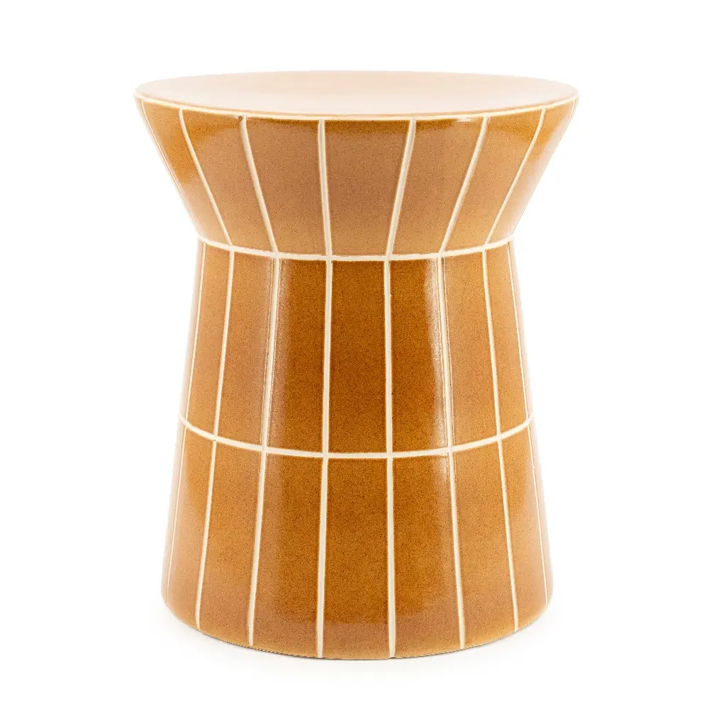 By-Boo, TileTastic 2 sidebord- mustard 38x38x45 cm