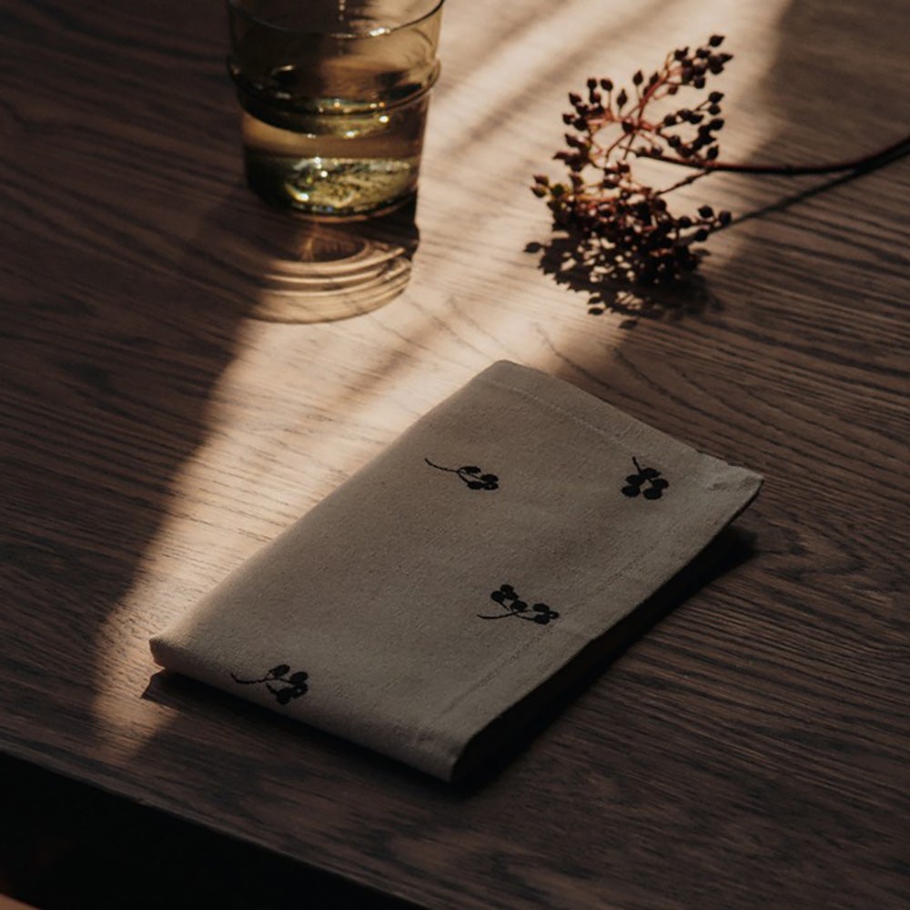 Baies Servietter 4-pak Naturlig/Mørk Chokolade