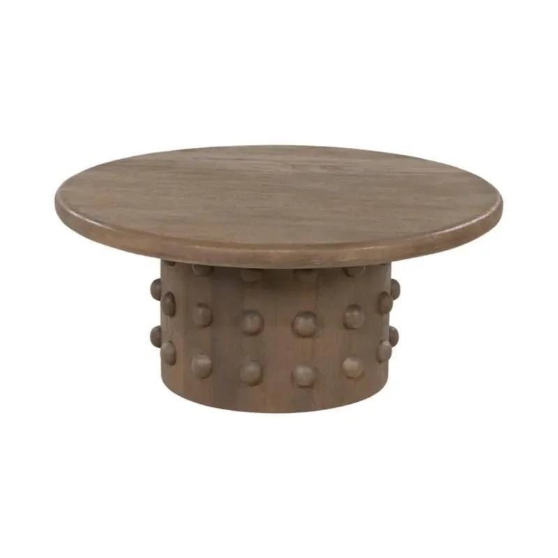 PopDot Sofabord 80x80x35 cm Mangotræ Brun