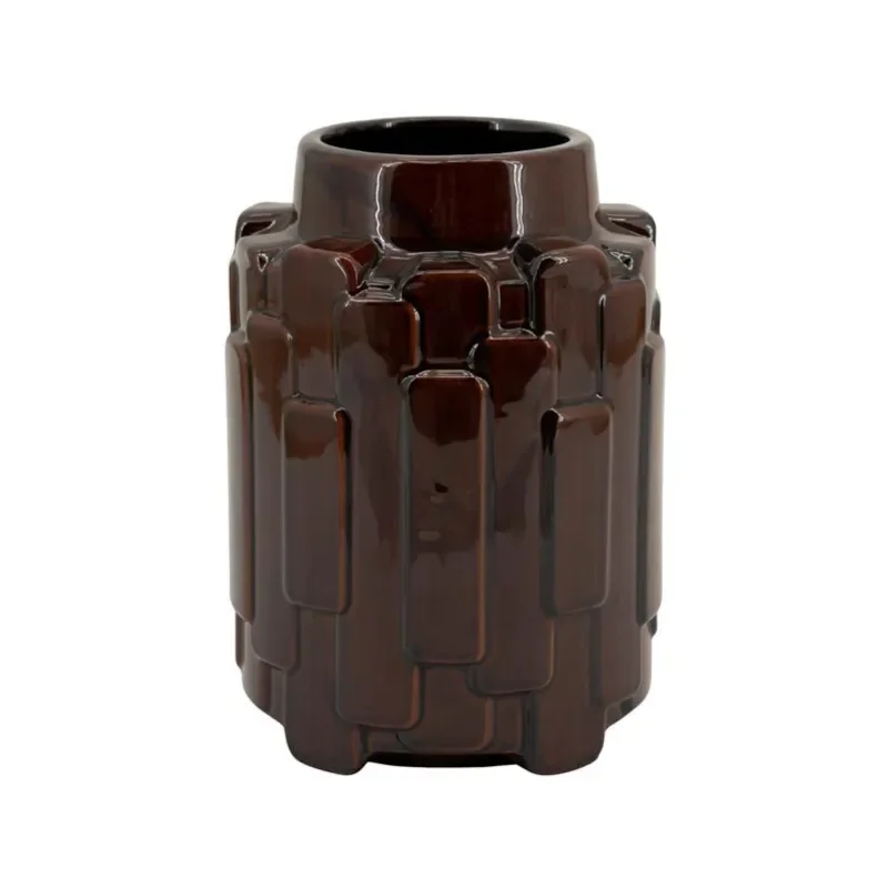 Geary small Vase 19x19x26 cm Lertøj Brun