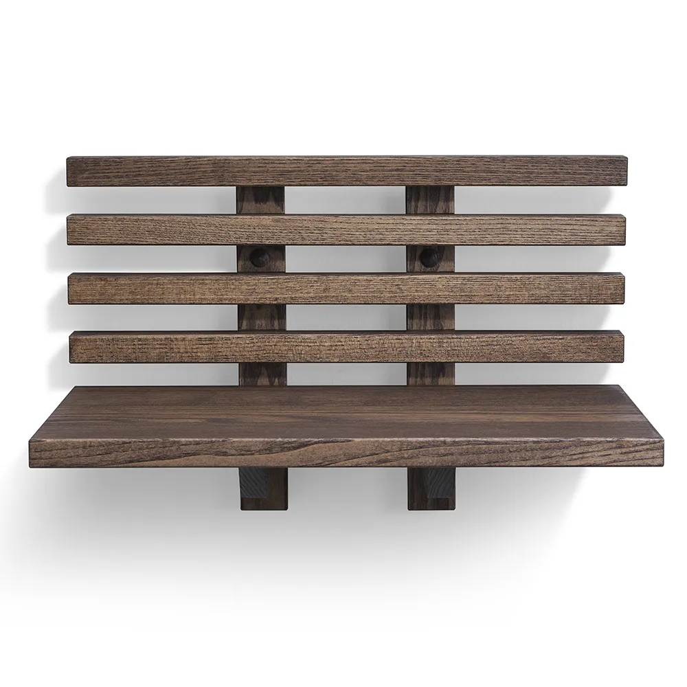 Zece sengebord brun olieret ask