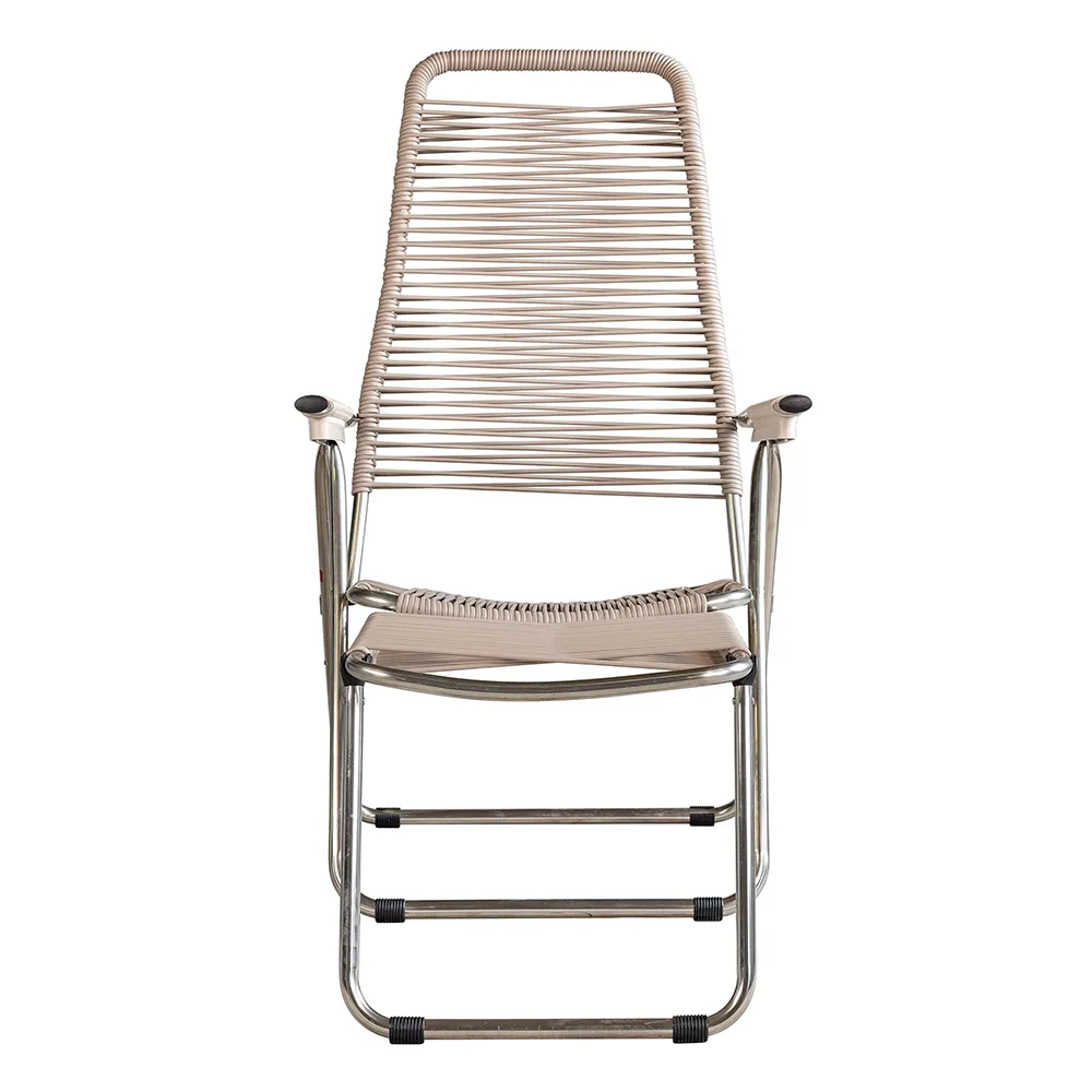 Spaghetti footrest taupe matt aluminium