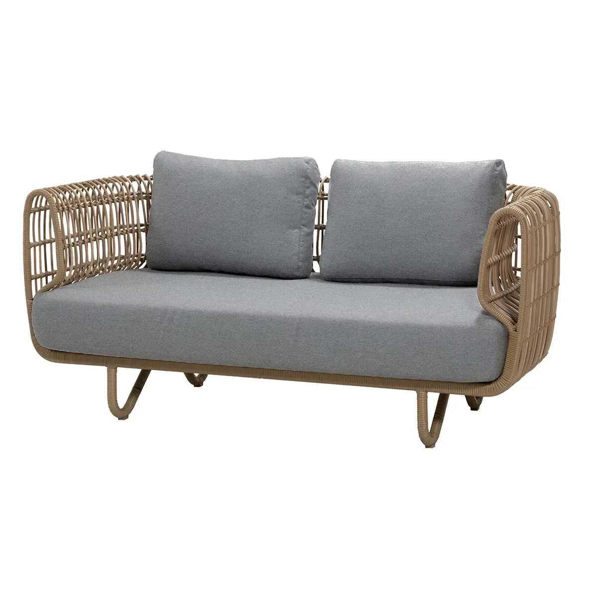 Nest 2-pers. sofa OUTDOOR Inkl. light grey Airtouch pudesæt