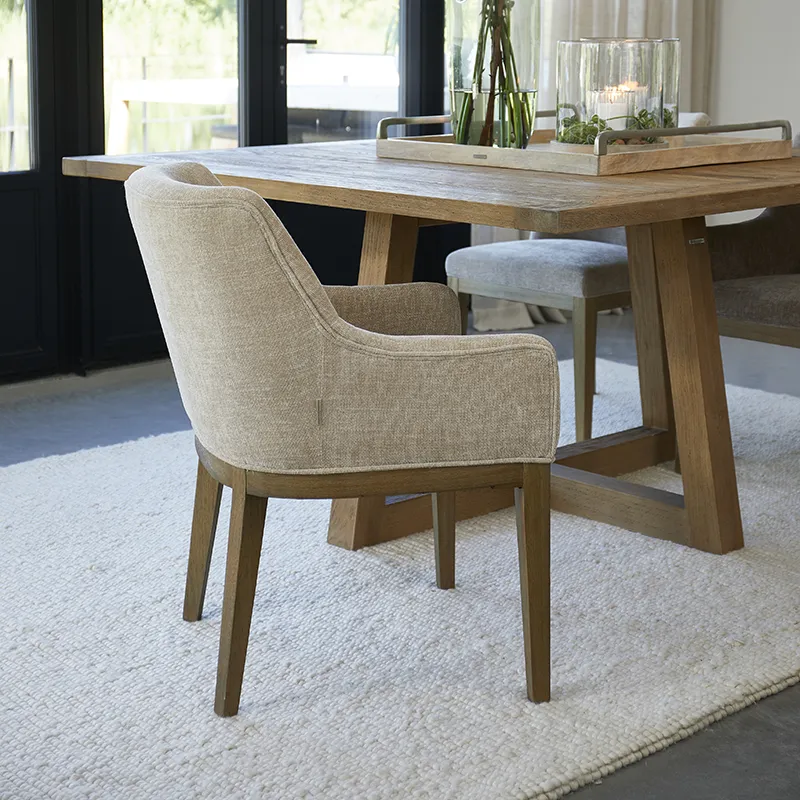 Whistler Dining Armchair montmartre weave natural linen