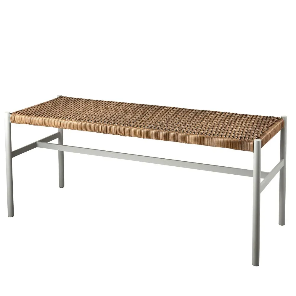 DK bænk light grey - Diverse > Havebænk - Brafab - Enggården Havemøbler