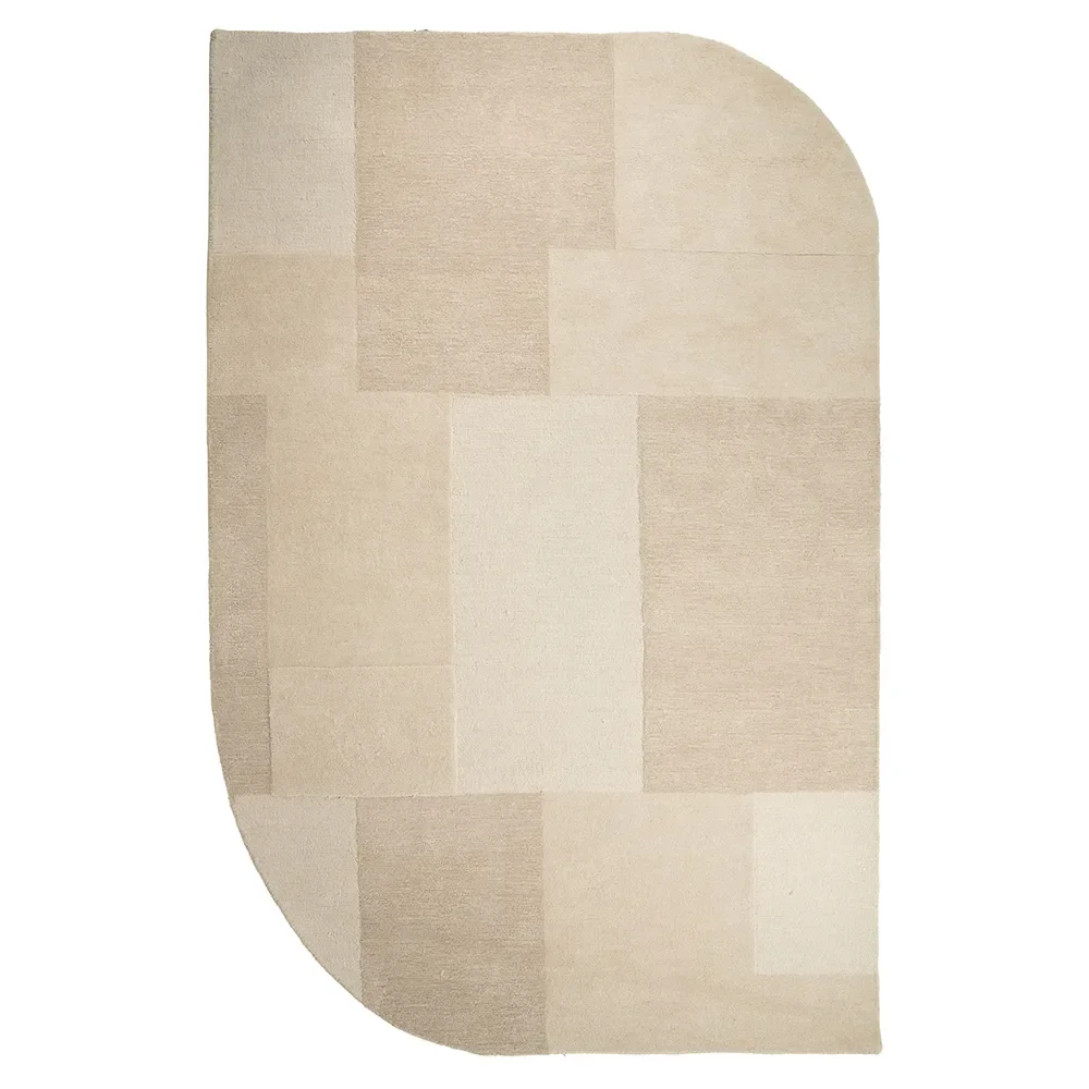 Uldtæppe Contour Beige 290x190 cm