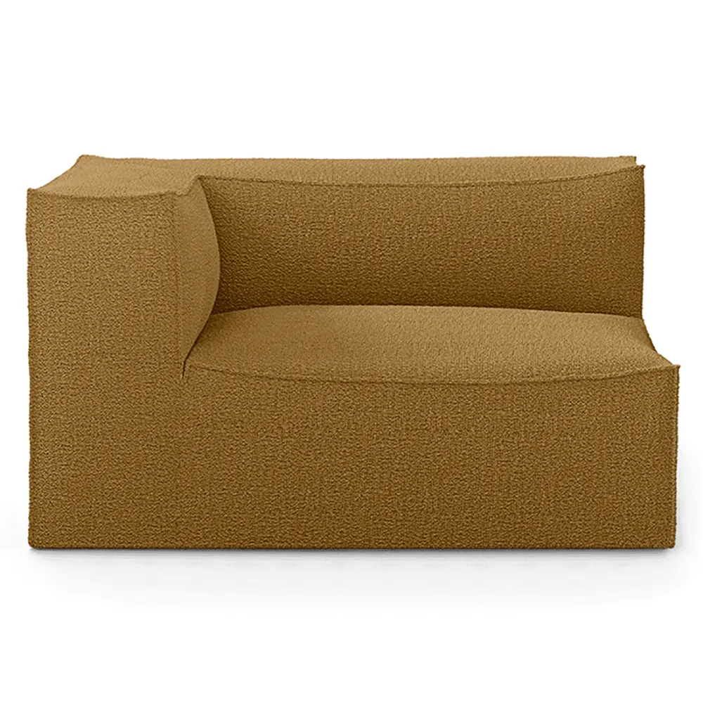 Ferm Living, Catena Sofa Armrest Left L400 - Wool Boucle - Sugar Kelp