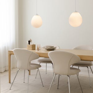  Around World lampeskærm Ø27 cm White/
Brushed Steel