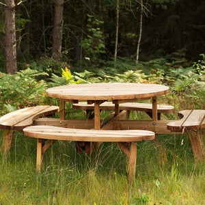 Hasselbro picnic-sæt imprægneret grøn 