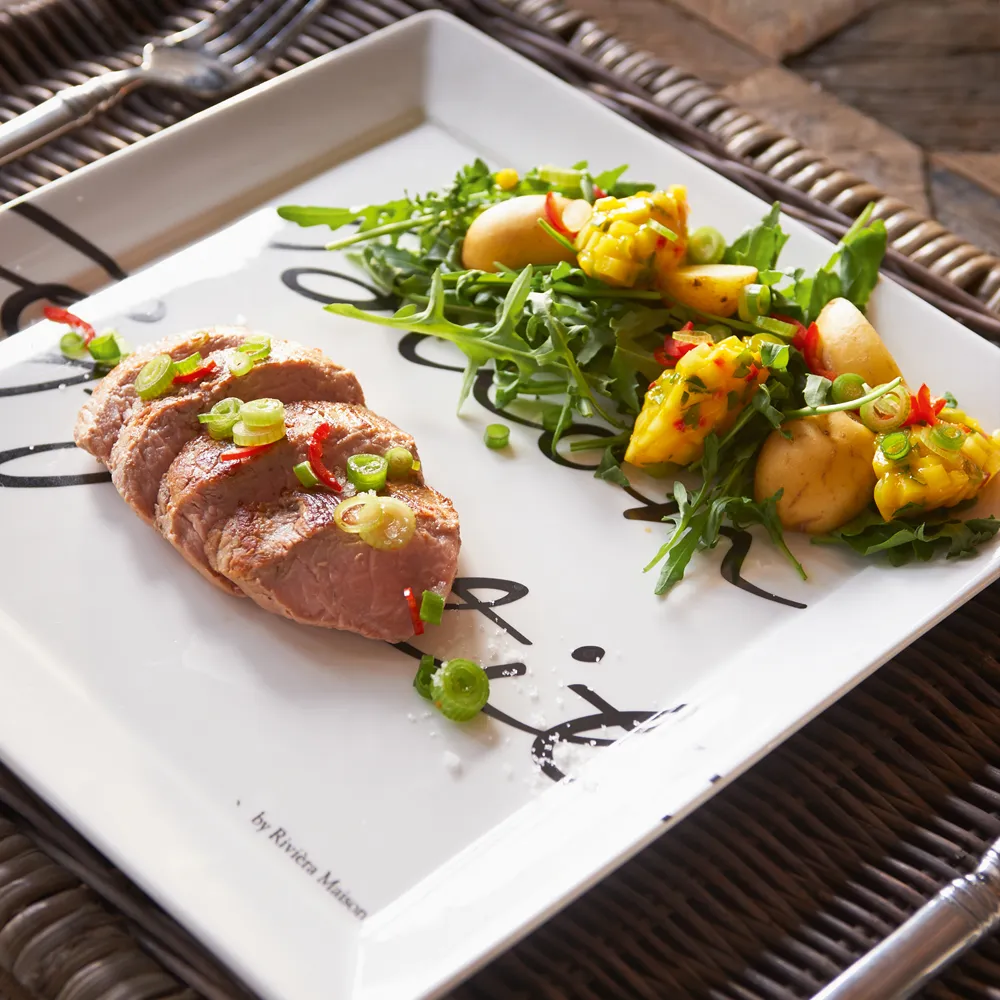 Buon Appetito firkantet tallerken 26 x 26 cm