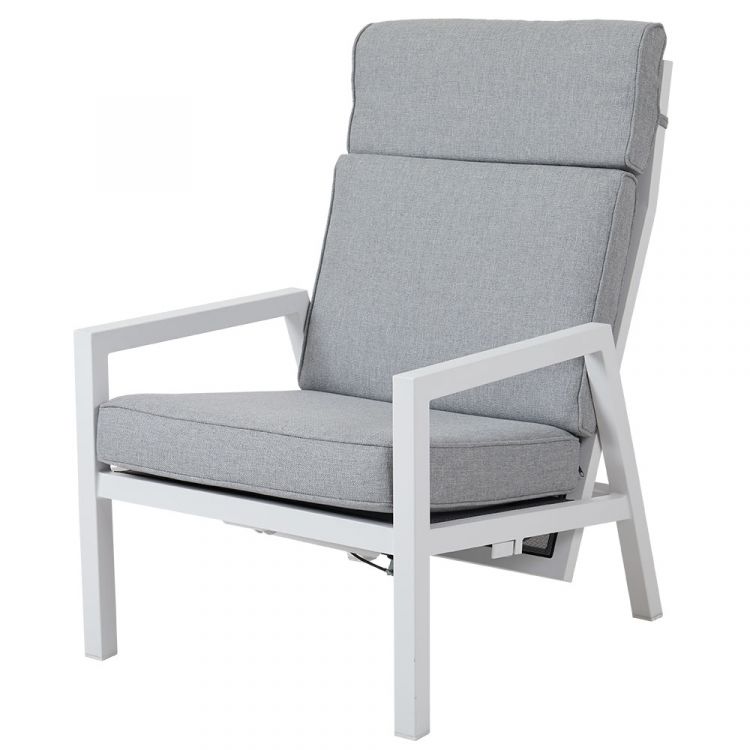 Belfort Justerbar Lænestol Høj Hvid Brafab