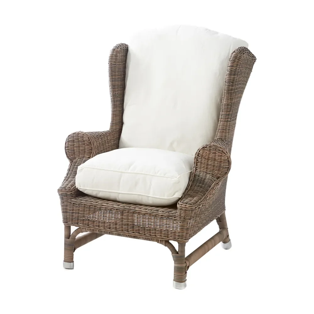 Riviera Maison, Nicolas wingback-lænestol kunstrotting