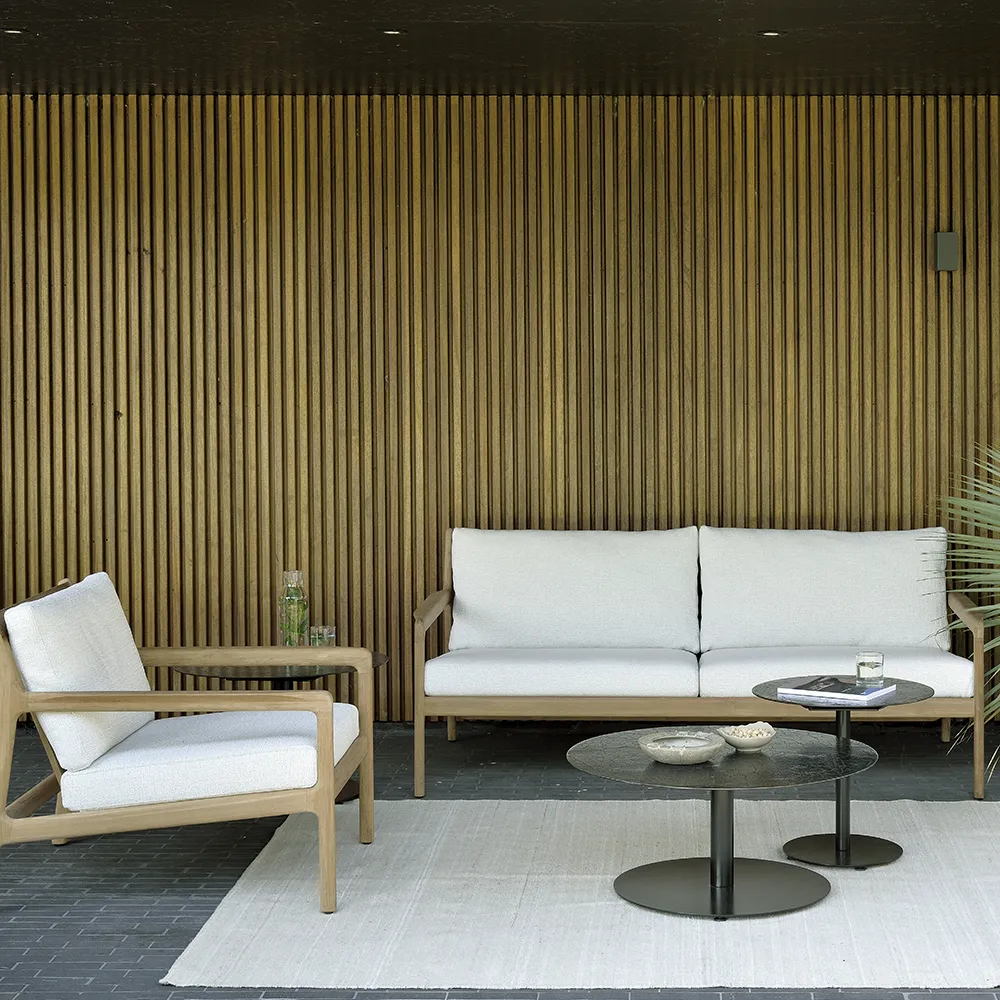 Jack 2-personers sofa Teak/Off White