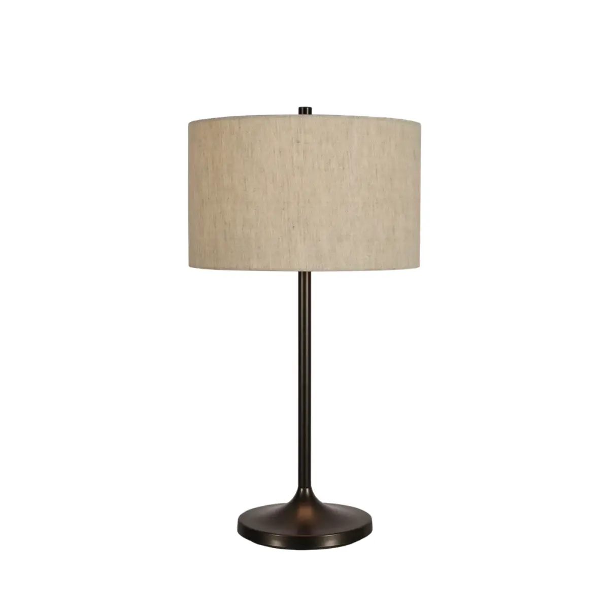 Soft-bordlampe Ø34 naturhør/metallisk bronze