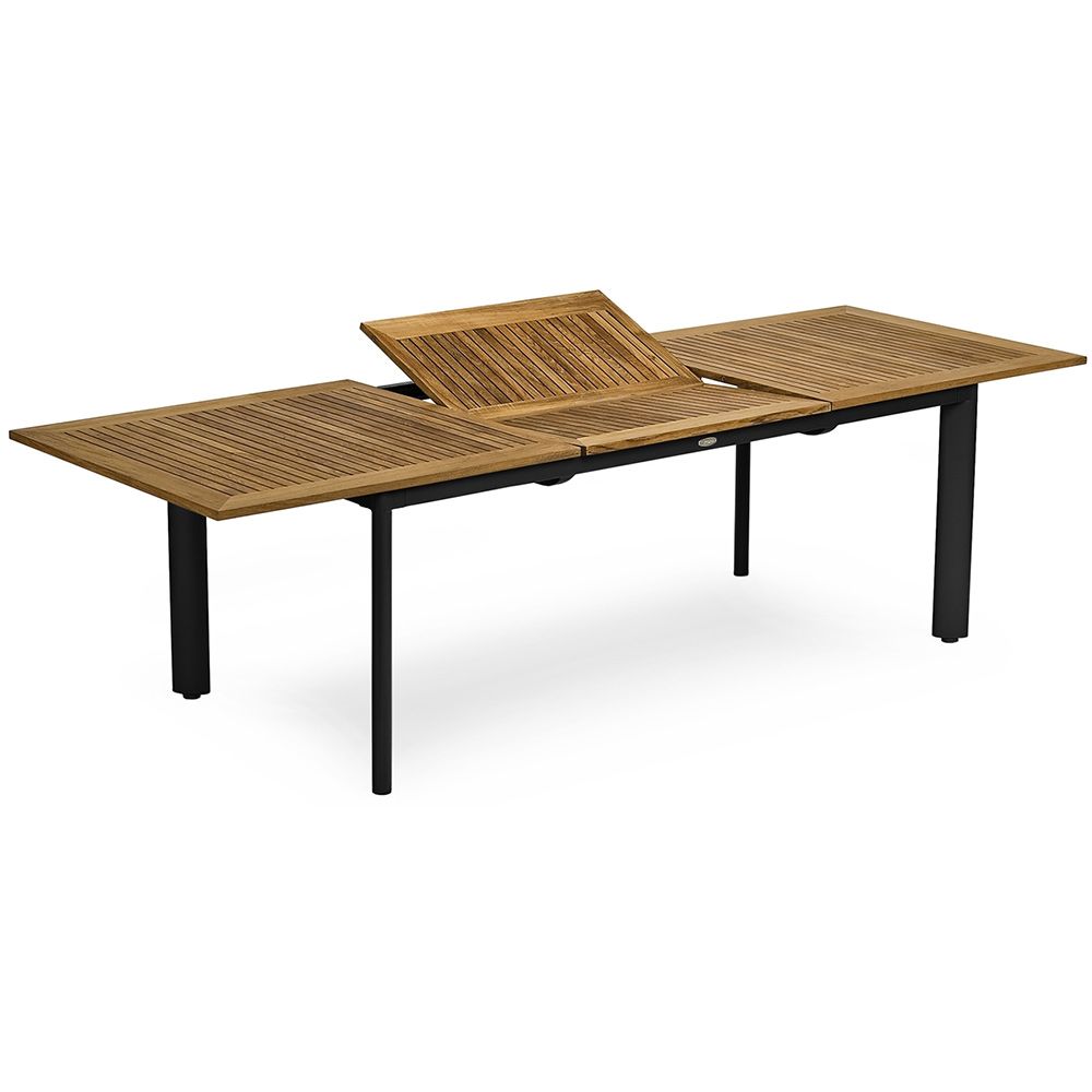 Hillerstorp, Nydala Spisebord 96X200-280 Cm Sort/Teak