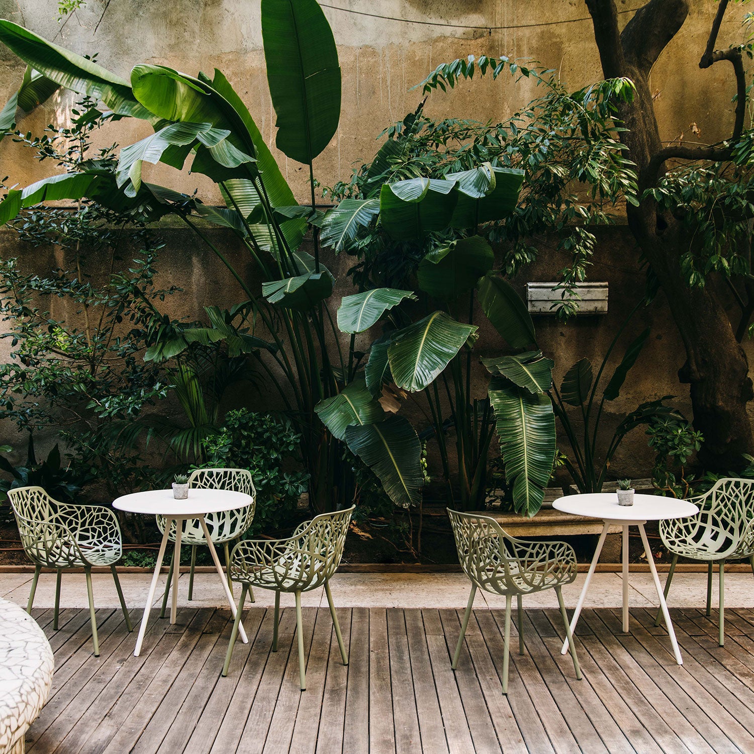 Forest Stol med armlæn Terracotta 