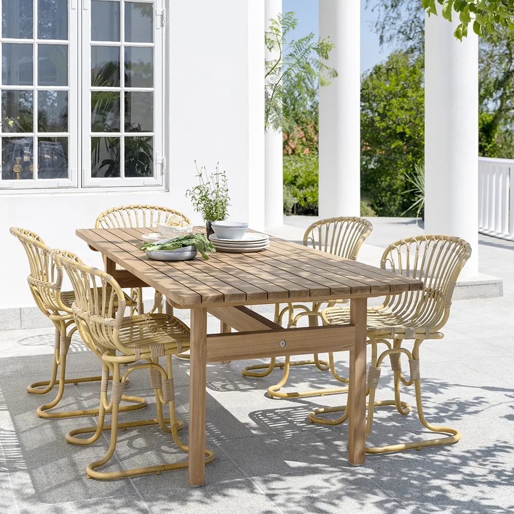 Tobias teakbord 205x91 cm