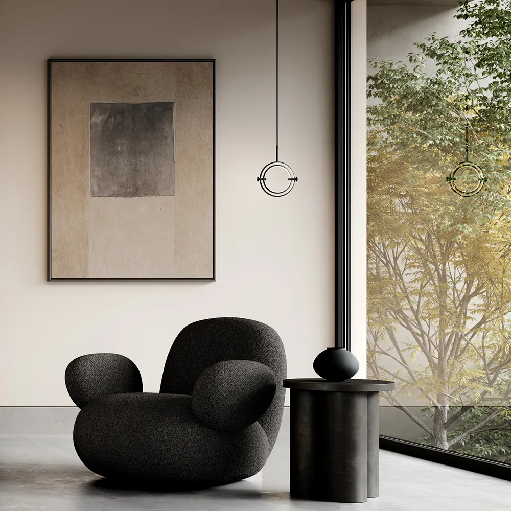 Big Foot sofabord højt - Kaffe