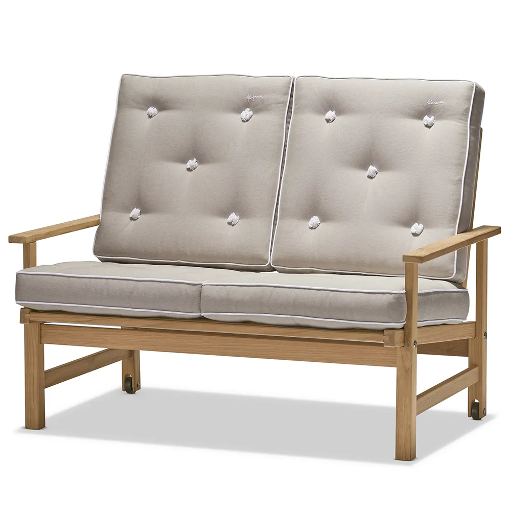 2-personers sofa teak 