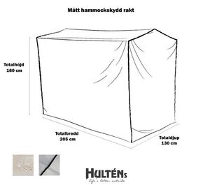 Møbelovertræk Hængesofa 130x205 cm Grå Brafab