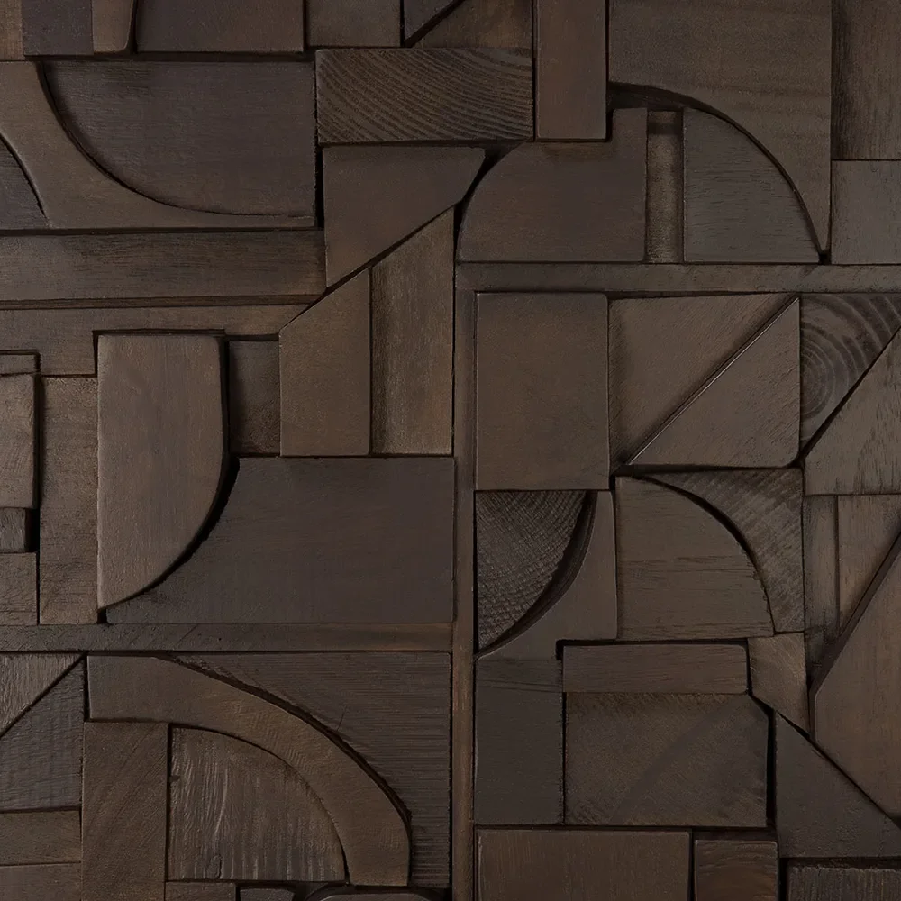  Bricks Vægdekoration 120x90 cm Brun