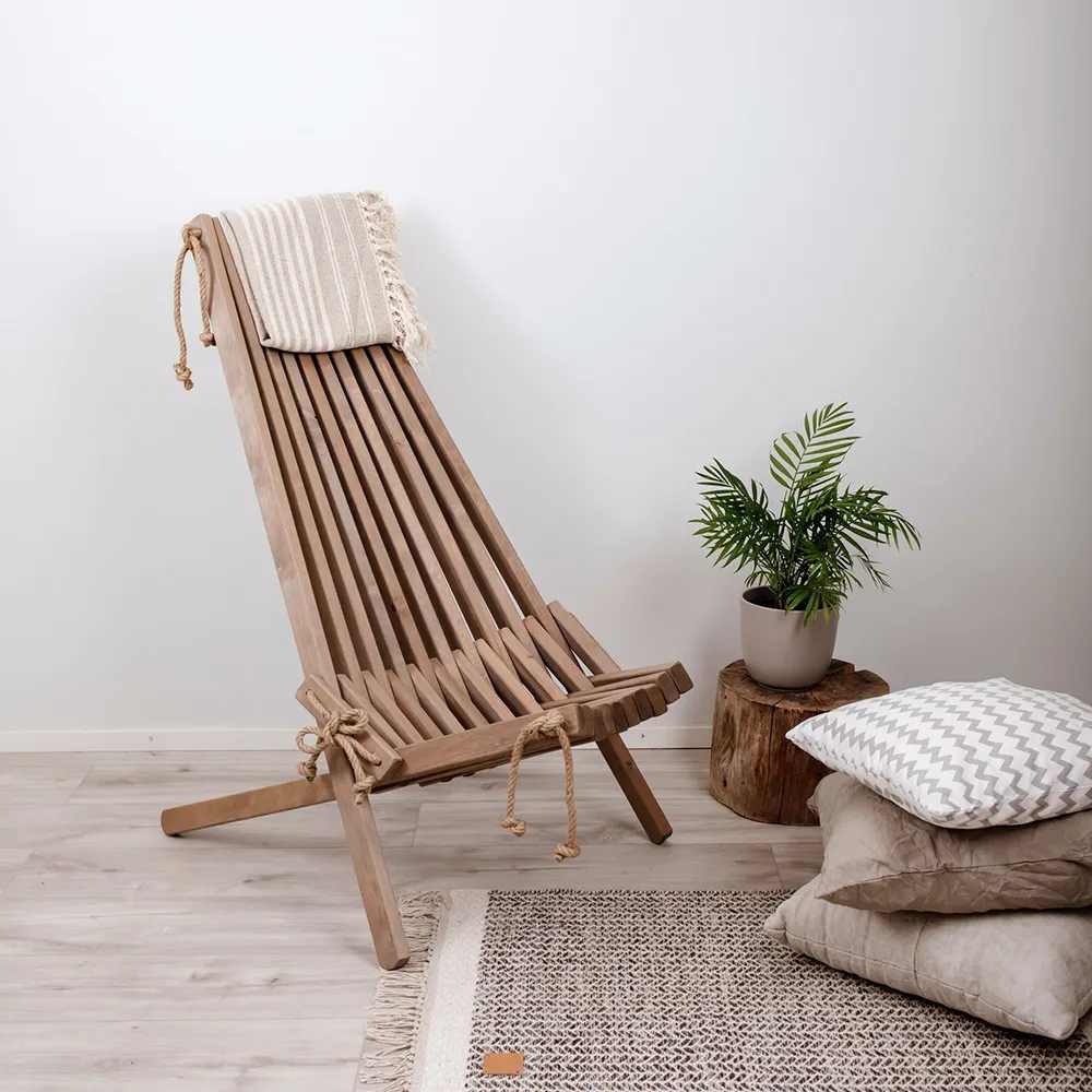 Ecochair liggestol grå olieret