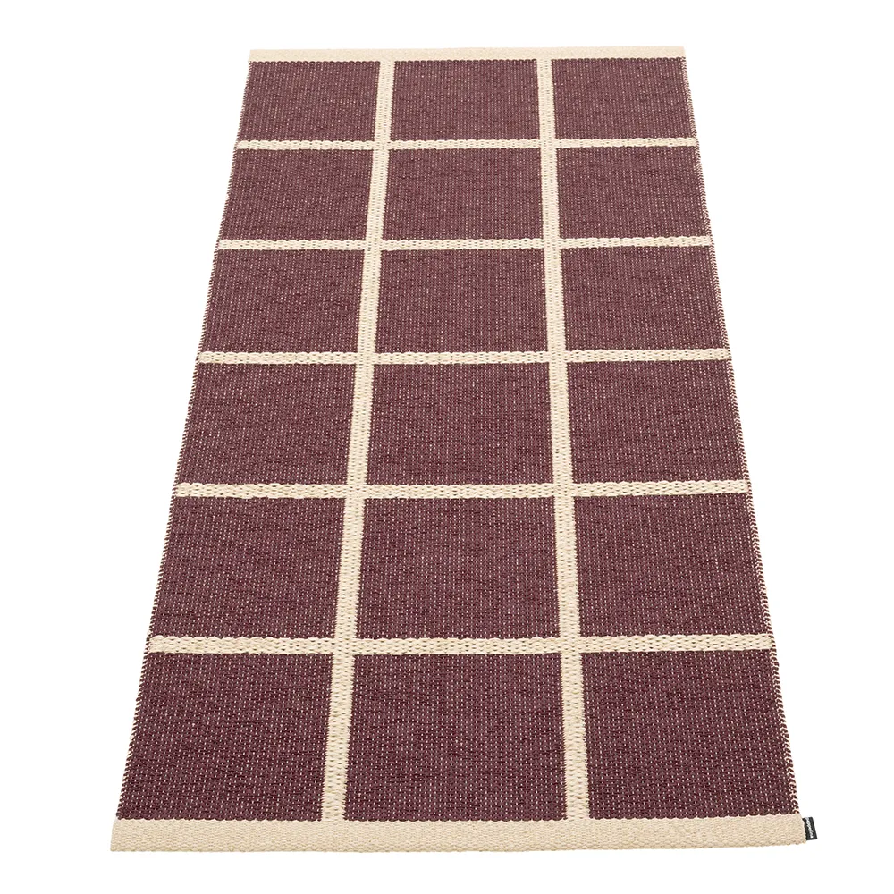 Pappelina, Vævet Tæppe Criss Burgundy 70x150 cm