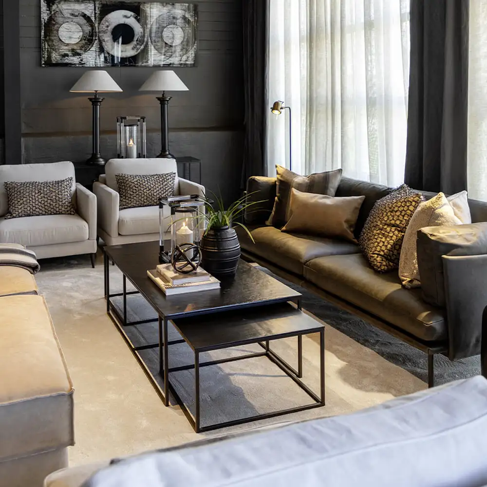 Mille sofabord 3-sæt Sort