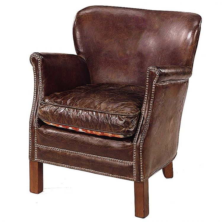 Lænestol Professor Leather Vintage Cigar Artwood