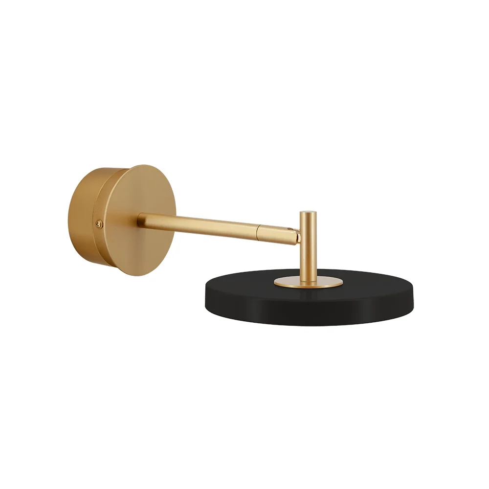 Asteria Wall Short Væglampe Ø15 cm Black