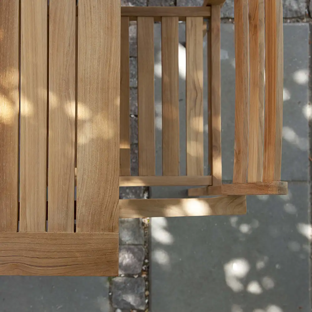 Oxford 90x210 cm spisebord teak 