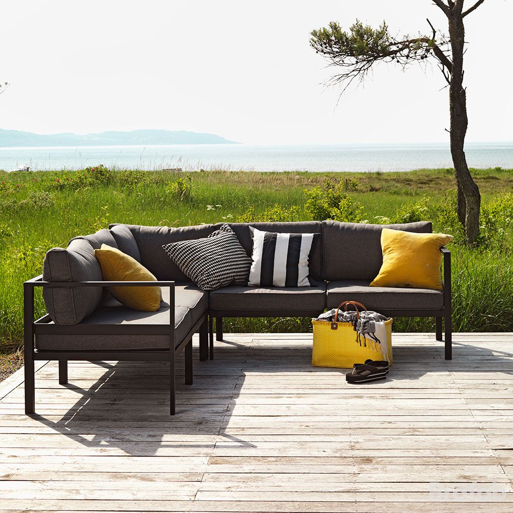 Leone Hjørnemodul Sort Brafab