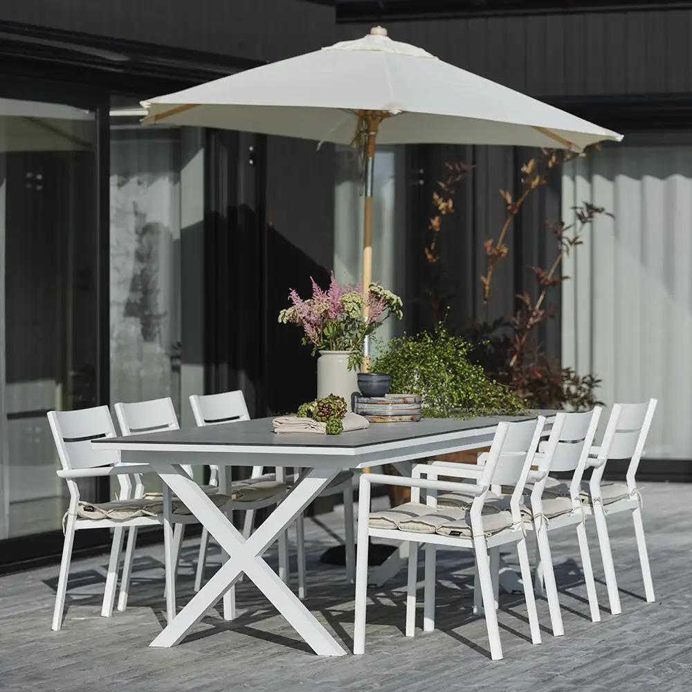 Trieste Træparasol 250 cm Natur Brafab