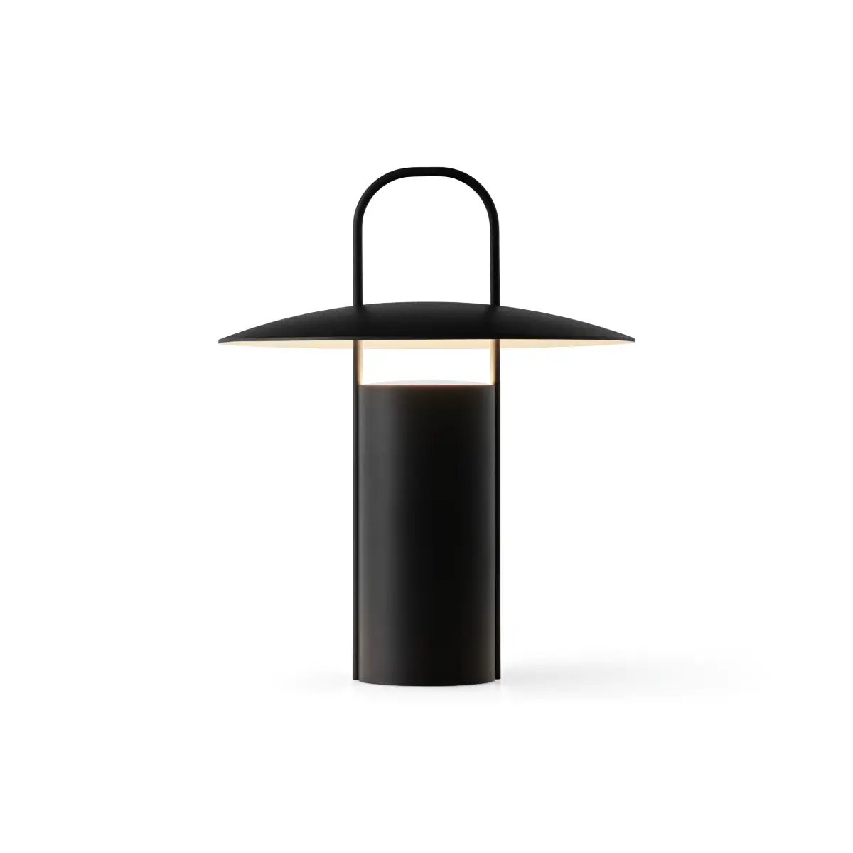 Ray Bærbar lampe Aluminium Sort