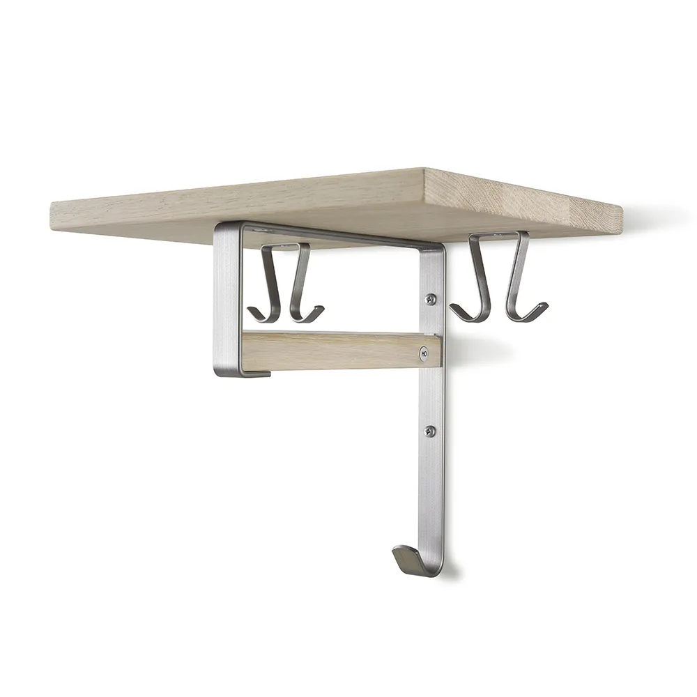 Cott Hattehylde Hvidolieret Eg/Grundstål