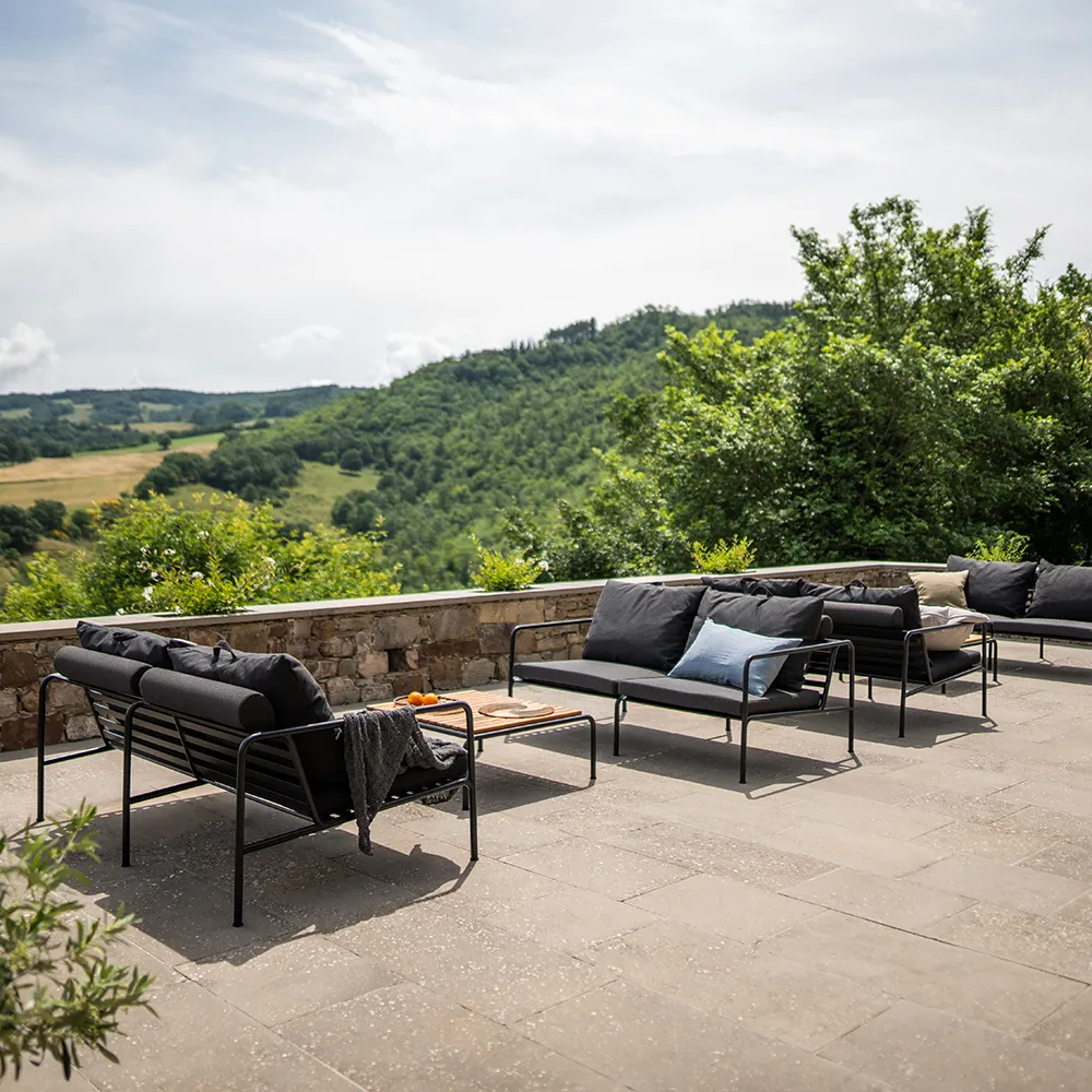 Avon 2-personers sofa Slate/White 