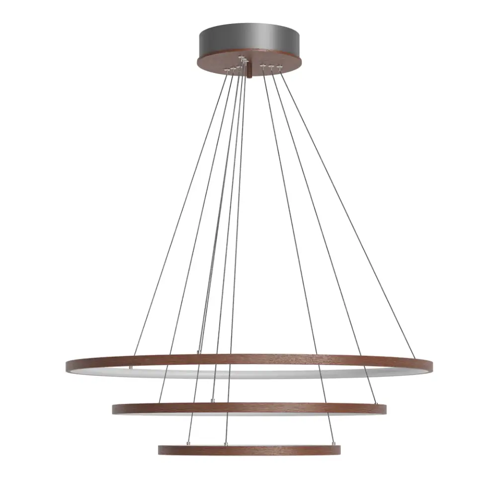 Trione Taklampa Ø80cm LED valnöt