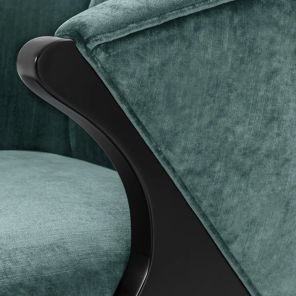 Lænestol Pavone Aegean green