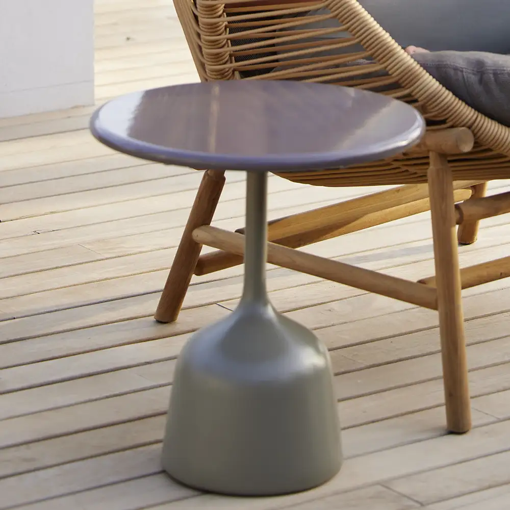 Glaseret sofabord 45 cm