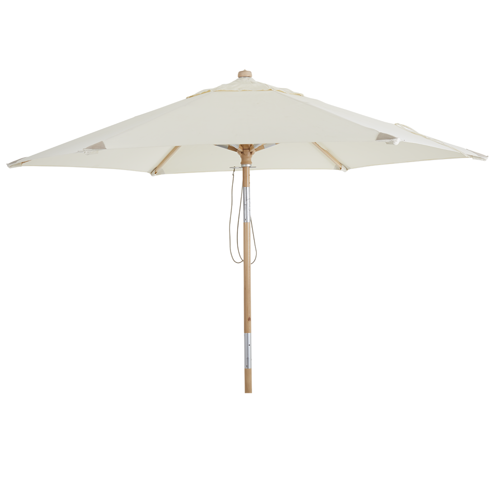 Trieste træparasol 2,5 m/natur